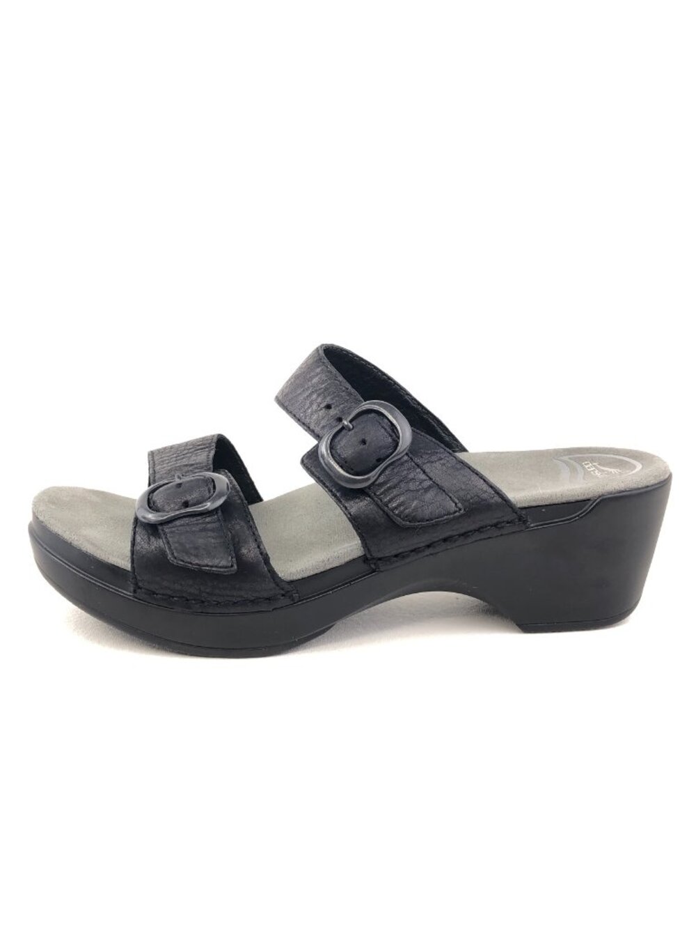 Dansko Sophie Black Leather Strap Sandals EUR 40